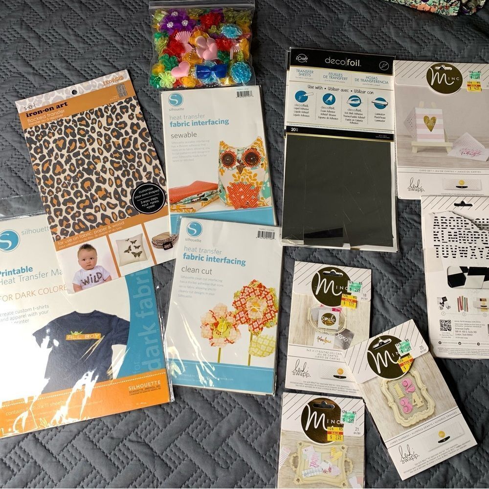 Silhouette Crafting Supplies Set with Leopard Print and Deco Foil
